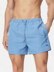 KARL LAGERFELD Szorty kąpielowe B1M46001 Niebieski Regular Fit. Niebieskie kąpielówki męskie KARL LAGERFELD, bez wzorów, z syntetyku. Za 339.99 zł.