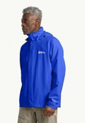 JACK WOLFSKIN Kurtka męska Trailtime 2L Jkt M vibrant blue-S. Niebieskie kurtki męskie Jack Wolfskin, l, bez wzorów, z materiału, bez kaptura, do biegania. Za 282.34 zł.