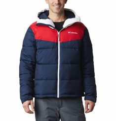 Kurtka puchowa Columbia ICELINE RIDGE. Niebieskie kurtki męskie Columbia, na zimę, xl, bez wzorów, z materiału, bez kaptura. Za 696.15 zł.