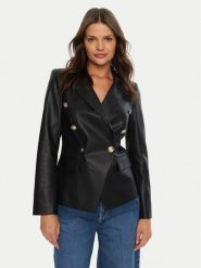 Marciano Guess Marynarka 4YGN14 7114A Czarny Regular Fit. Czarne marynarki i żakiety damskie Marciano Guess, z aplikacjami, z syntetyku, bez kołnierzyka, bez ramiączek. Za 589.99 zł.