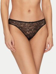Guess Figi klasyczne O5RE09 KBGT0 Czarny Regular Fit. Czarne majtki damskie Guess, z syntetyku. Za 109.99 zł.