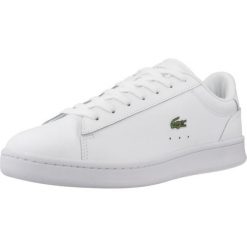 Tenisówki Lacoste Model Carnaby Set Kolor Biały. Białe trampki i tenisówki damskie Lacoste, bez wzorów, ze skóry, bez zapięcia. Za 419.00 zł.
