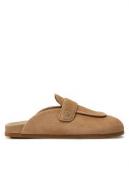 Max Mara Klapki Manly 2424526331600 Beżowy. Brązowe klapki damskie Max Mara, bez wzorów, ze skóry, bez obcasa, bez zapięcia. Za 2,199.00 zł.