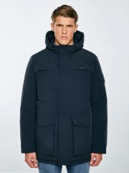 Kurtka męska z wypełnieniem granatowa Lob 404. Niebieskie kurtki męskie BIG STAR, na zimę, l, bez wzorów, z poliamidu, eleganckie, bez kaptura. Za 549.99 zł.
