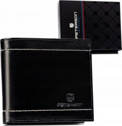 Peterson Klasyczny portfel męski ze skóry naturalnej - Peterson NoSize. Portfele męskie Peterson, bez wzorów, ze skóry. Za 114.57 zł.
