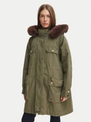 Liu Jo Parka WF6002 T718A Zielony Regular Fit. Zielone parki damskie Liu Jo, bez wzorów, z bawełny, bez kaptura. Za 1,719.00 zł.