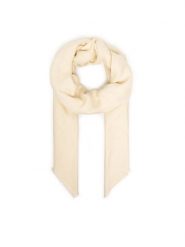 Elisabetta Franchi Szal SC-14F-61E2-193 Kremowy. Białe rękawiczki damskie Elisabetta Franchi, bez wzorów, z wiskozy. Za 559.99 zł.