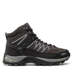Trekkingi CMP. Szare botki męskie CMP, bez wzorów, sportowe, bez obcasa, bez zapięcia. Za 339.99 zł.