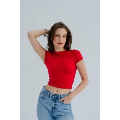 Koszulka sportowa do jogi Moonholi Timeless z krótkim rękawem. Czerwone koszulki sportowe damskie MOONHOLI, s, bez wzorów, bez ramiączek, na jogę i pilates. Za 259.00 zł.