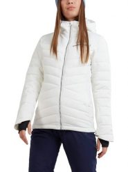Kurtka narciarska damska Punch Padded Jacket. Białe kurtki sportowe damskie FUNDANGO, na zimę, m, bez wzorów, z materiału, bez ramiączek, bez kaptura, narciarskie. Za 599.00 zł.