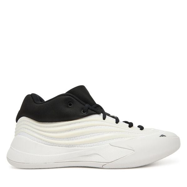 Buty do koszykówki adidas. Białe buty sportowe męskie Adidas, bez wzorów, bez zapięcia, do koszykówki. Za 299.99 zł.