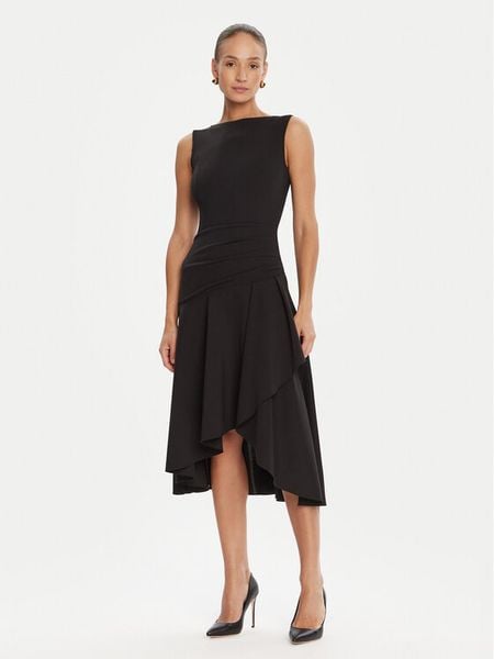 Rinascimento Sukienka koktajlowa CFC0125337003 Czarny Regular Fit. Czarne sukienki damskie Rinascimento, xs, bez wzorów, z syntetyku, wizytowe, bez kołnierzyka, bez ramiączek. Za 499.99 zł.