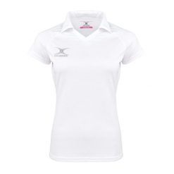 Damska koszulka polo Gilbert Eclipse. Białe bluzki damskie GILBERT, bez wzorów, bez kołnierzyka, bez ramiączek. Za 205.00 zł.