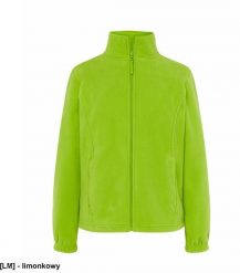 JHK - Bluza polarowa damska, taliowana, z suwakiem i dwoma zapinanymi kieszeniami limonkowy L. Bluzy damskie JHK, l, bez wzorów, z polaru, bez ramiączek, bez kaptura. Za 54.92 zł.