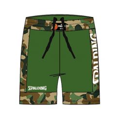Spodenki koszykarskie Spalding Reversible Dwustronne. Brązowe szorty damskie SPALDING, bez wzorów, sportowe. Za 119.40 zł.