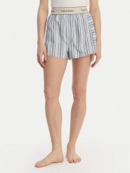 Calvin Klein Underwear Szorty piżamowe LV00QS7519 Niebieski Relaxed Fit. Niebieskie piżamy damskie Calvin Klein Underwear, bez wzorów, z bawełny, bez ramiączek. Za 189.99 zł.