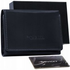 Portfel skórzany Cavaldi RD-17-GCL granatowy. Niebieskie portfele damskie 4U Cavaldi, ze skóry. Za 69.99 zł.