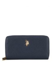 U.S. Polo Assn. Portfel BIUXT8382WVP Granatowy. Niebieskie portfele damskie U.S. Polo Assn., z tworzywa sztucznego. Za 159.99 zł.