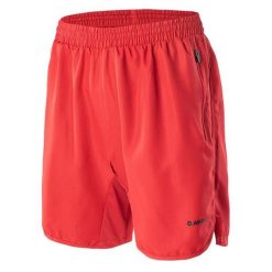 Spodenki męskie treningowe Hi-Tec Hicko - czerwone, Rozmiar M. Czerwone szorty męskie Hi-tec, bez wzorów, z materiału, sportowe. Za 69.99 zł.