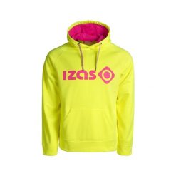 Bluza z kapturem unisex DUERO V4 z logo i kieszenią z przodu. Żółte bluzy damskie IZAS, l, bez wzorów, sportowe, bez ramiączek, z kapturem. Za 182.57 zł.