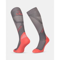 Podkolanówki uciskowe Kilpi COMPRESS-U. Czerwone skarpetki damskie Kilpi, bez wzorów. Za 91.56 zł.