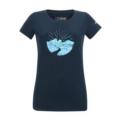 Koszulka Damska Breezed Mountain Scene. Niebieskie bluzki damskie Regatta, bez wzorów, sportowe, bez kołnierzyka, bez ramiączek. Za 76.99 zł.