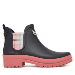 Kalosze Barbour. Niebieskie kalosze damskie Barbour, bez wzorów, bez zapięcia. Za 349.99 zł.