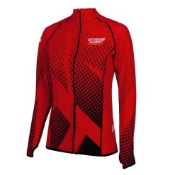 Bluza damska do biegania rozpinana EXTREME HOBBY HALFTONE. Czerwone bluzy damskie EXTREME HOBBY, na jesień, xs, bez wzorów, z elastanu, sportowe, bez ramiączek, bez kaptura. Za 199.00 zł.