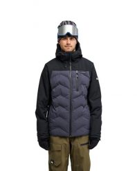 Kurtka śniegowa techniczna dla Mężczyzn THE EDGE 20K Czarny. Czarne kurtki sportowe męskie Quiksilver, m, bez wzorów, z materiału, bez kaptura, narciarskie. Za 1,199.99 zł.