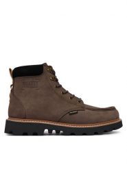 Palladium Trzewiki Trooperlite Grit Zip 04985-249-M Brązowy ciemny. Brązowe botki męskie Palladium, bez wzorów, z nubiku, bez obcasa, bez zapięcia. Za 799.99 zł.