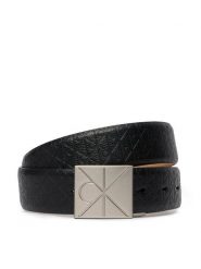 Calvin Klein Pasek Emblem Plaque W/ Aop 35Mm Adj LV04D7082G Czarny. Czarne paski męskie Calvin Klein, ze skóry. Za 289.99 zł.