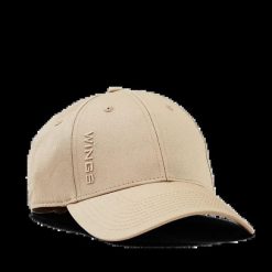 Czapka z daszkiem WINGS UNLEASH BEIGE. Brązowe czapki damskie Wings, bez wzorów, z bawełny, eleganckie. Za 49.90 zł.