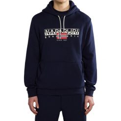 Bluza męska Napapijri B-Aylmer H. Niebieskie bluzy męskie Napapijri, l, bez wzorów, bez ramiączek, bez kaptura. Za 279.99 zł.
