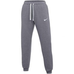Spodnie damskie Nike Park 26. Szare spodnie materiałowe damskie Nike, bez wzorów, z bawełny, sportowe. Za 154.99 zł.