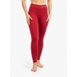 Legginsy termoaktywne damskie Brubeck Extreme Thermo Pant. Czerwone bielizna sportowa damska Brubeck, bez wzorów. Za 156.99 zł.