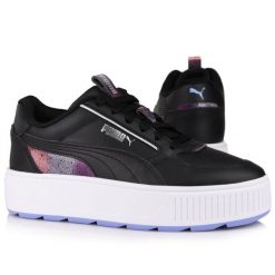 Buty sportowe do chodzenia PUMA KARMEN REBELLE NIGHT OUT. Białe obuwie sportowe damskie Puma, bez wzorów, bez zapięcia, trekkingowe. W wyprzedaży za 249.00 zł.