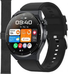 Smartwatch Enter SAT.14.534.144-SET Czarny. Czarne zegarki smartwatch Enter, bez wzorów. Za 299.00 zł.