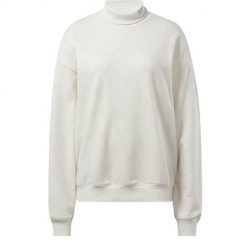 Bluza sportowa damska Reebok IC8097. Białe bluzy damskie Reebok, xl, bez wzorów, z bawełny, sportowe, bez ramiączek, bez kaptura. Za 159.99 zł.