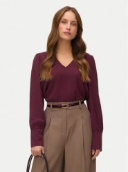 Vero Moda Bluzka Esme 10338288 Bordowy Regular Fit. Czerwone bluzki damskie Vero Moda, m, bez wzorów, z syntetyku, bez kołnierzyka, bez ramiączek. Za 139.99 zł.