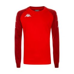 Bluza Kappa Parme. Czerwone bluzy męskie Kappa, m, bez wzorów, sportowe, bez ramiączek, bez kaptura. Za 230.00 zł.
