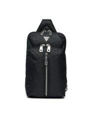 Guess Saszetka Lugano HMLUHN P5117 Czarny. Czarne saszetki i nerki męskie Guess, z aplikacjami, z materiału. Za 249.99 zł.
