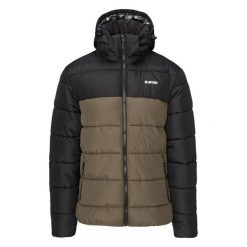 Kurtka z kapturem Hi-Tec Varmi II. Czarne kurtki sportowe męskie Hi-tec, na zimę, m, bez wzorów, z materiału, z kapturem, do biegania. Za 393.00 zł.
