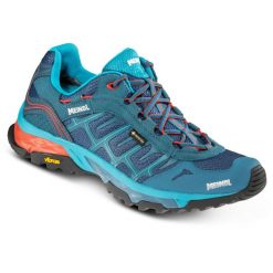 Buty turystyczne męskie Meindl Finale Gore-Tex. Niebieskie buty zimowe męskie MEINDL, bez wzorów, z gore-texu, bez obcasa, bez zapięcia. Za 969.00 zł.