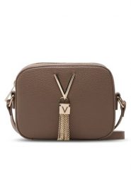 Valentino Torebka Divina VBS1R409G Beżowy. Brązowe listonoszki damskie Valentino, bez wzorów, ze skóry, bez dodatków. Za 203.99 zł.