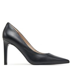 Szpilki Calvin Klein. Czarne szpilki damskie Calvin Klein, bez wzorów, bez obcasa, na szpilce, bez zapięcia. Za 439.99 zł.