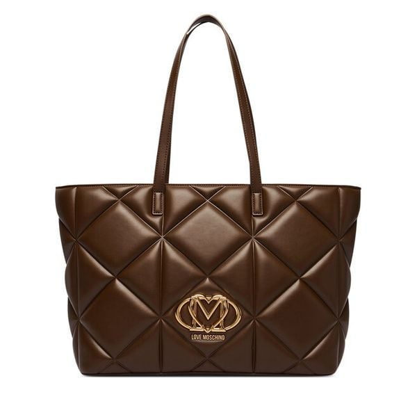 Torebka LOVE MOSCHINO. Brązowe shopperki damskie Love Moschino, bez wzorów, bez dodatków. Za 903.99 zł.