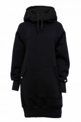 Bluza sportowa z kapturem damska DEEP TRIP Luzak. Czarne bluzy damskie DEEP TRIP, l, bez wzorów, z bawełny, sportowe, bez ramiączek, z kapturem. Za 369.00 zł.