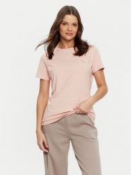 Guess T-Shirt V4YI09 J1314 Różowy Oversize. Czerwone t-shirty damskie Guess, xs, z aplikacjami, z bawełny, bez kołnierzyka, bez ramiączek. Za 109.99 zł.