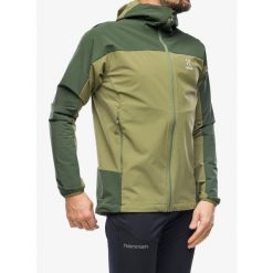 Kurtka softshell męska Haglofs Moran Softshell Hood. Zielone kurtki męskie Haglöfs, m, bez wzorów, z softshellu, bez kaptura, trekkingowe. Za 654.99 zł.