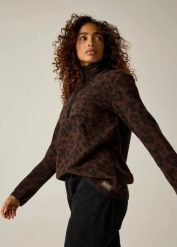 Damska bluza polarowa Frankie Borg Half Zip. Brązowe bluzy damskie Regatta, bez wzorów, z materiału, biznesowe, bez ramiączek, bez kaptura. Za 258.50 zł.